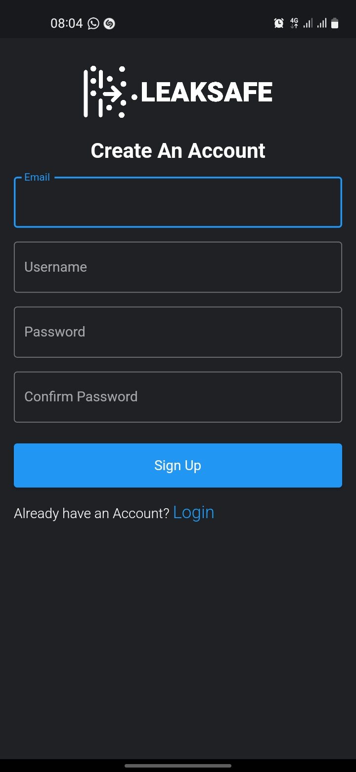 User Registration Screen
