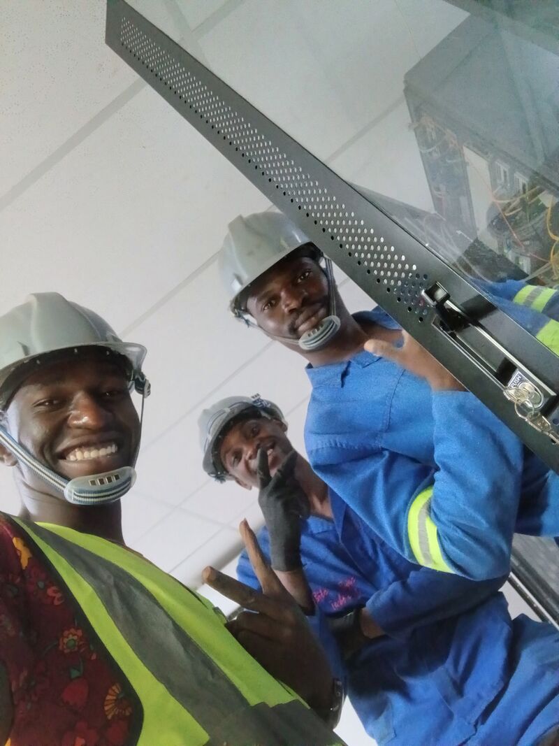 Team network cabinet work